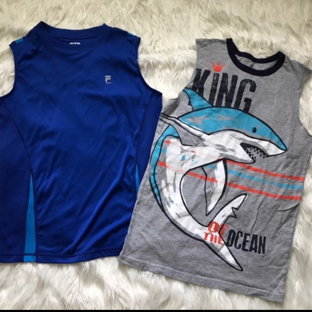 Fila & Children's Place Boys Sleeveless Tops Set of 2